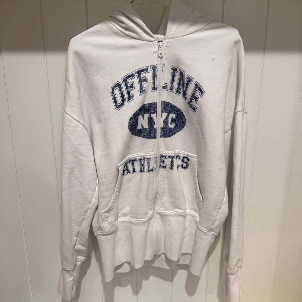 Aerie Offline NYC Athletics Zip-Up Hoodie